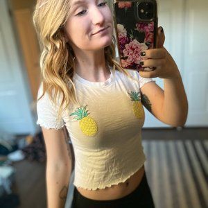 Hollister Pineapple Crop Top
